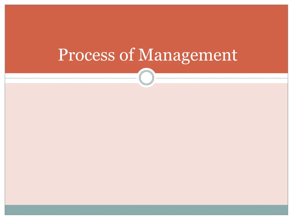 process of management