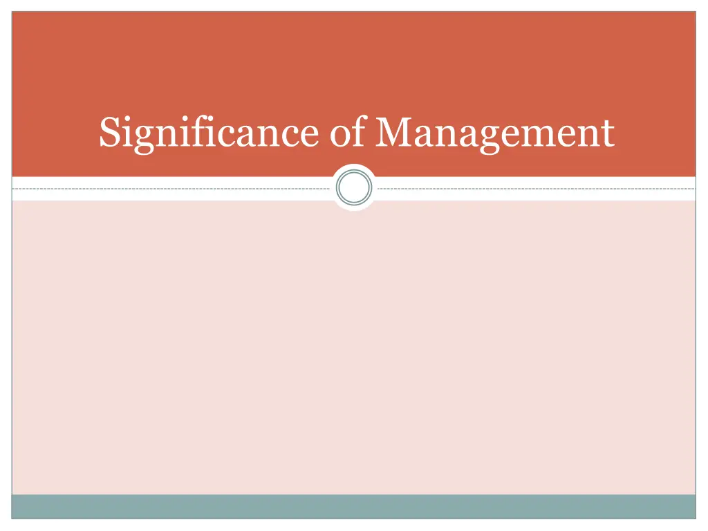 significance of management