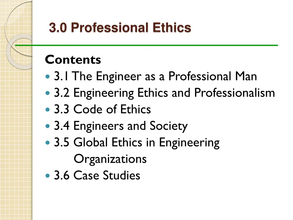 3 0 professional ethics