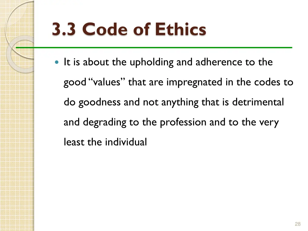 3 3 code of ethics 3