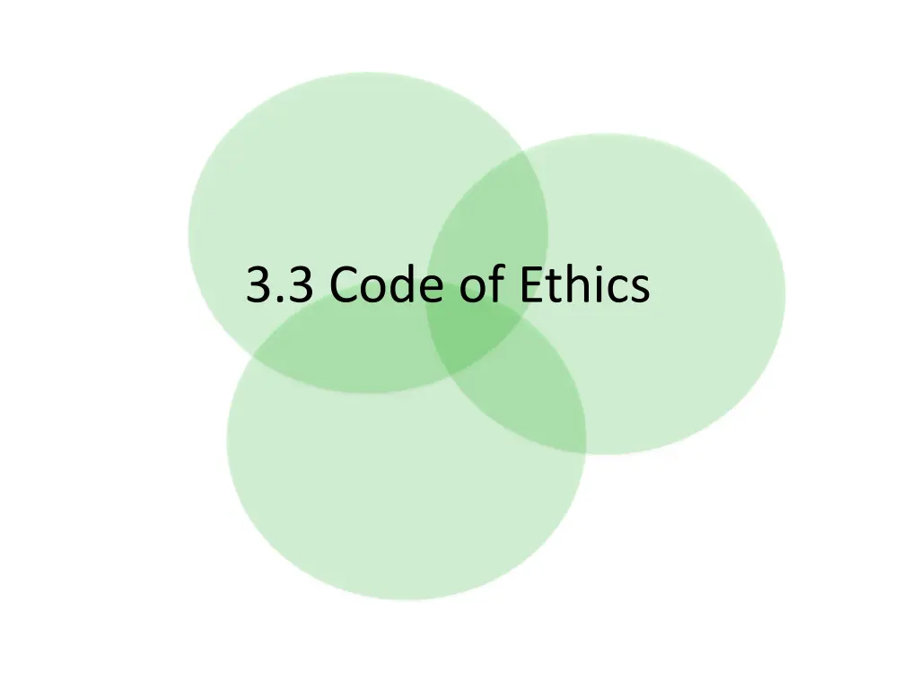 3 3 code of ethics