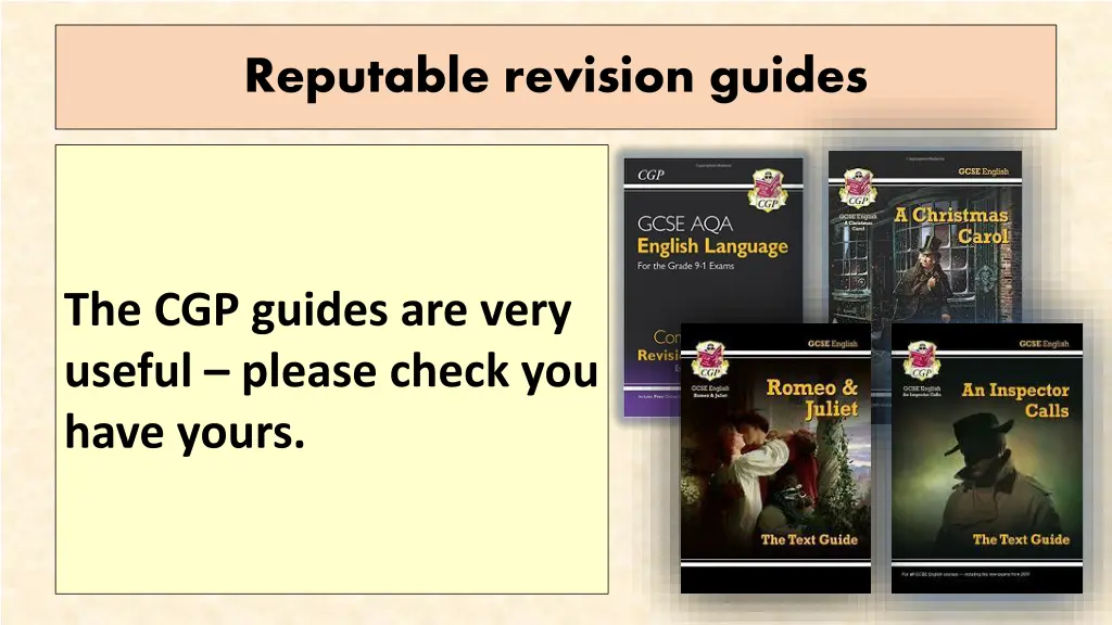 reputable revision guides