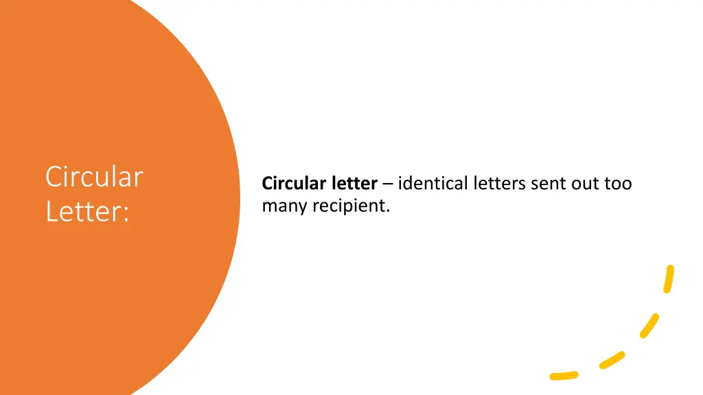 circular letter 1