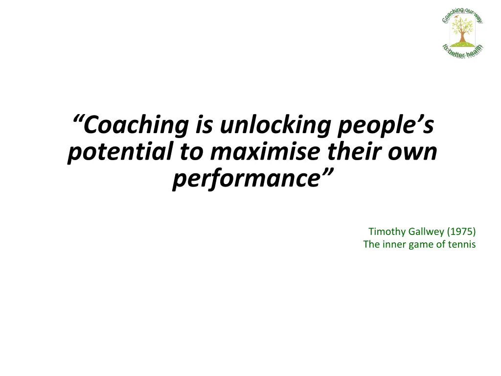 coaching is unlocking people s potential