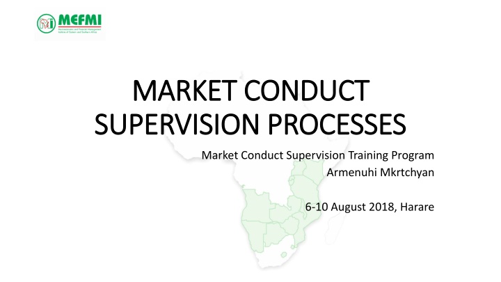 market conduct market conduct supervision