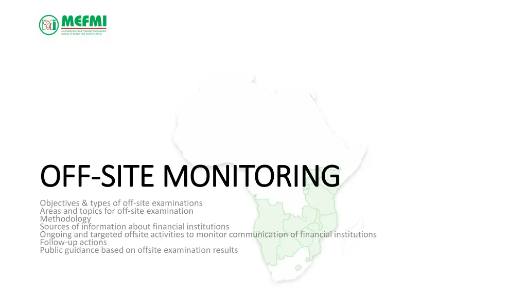 off off site monitoring site monitoring