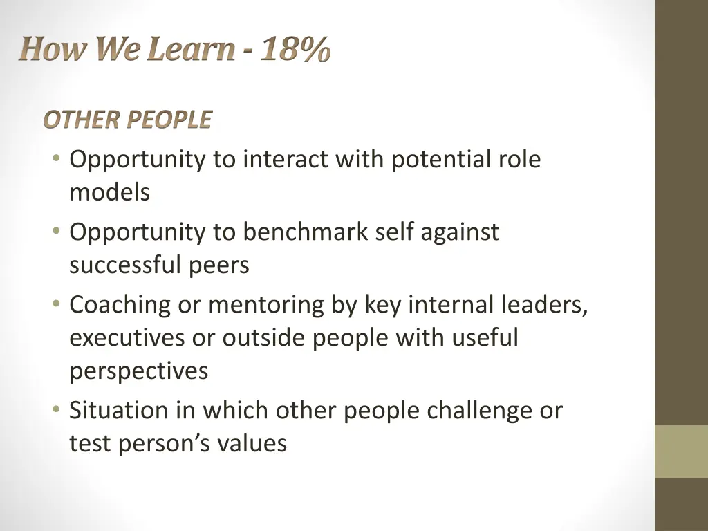 how we learn 18