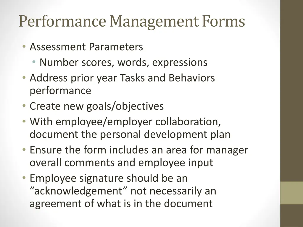 performance management forms