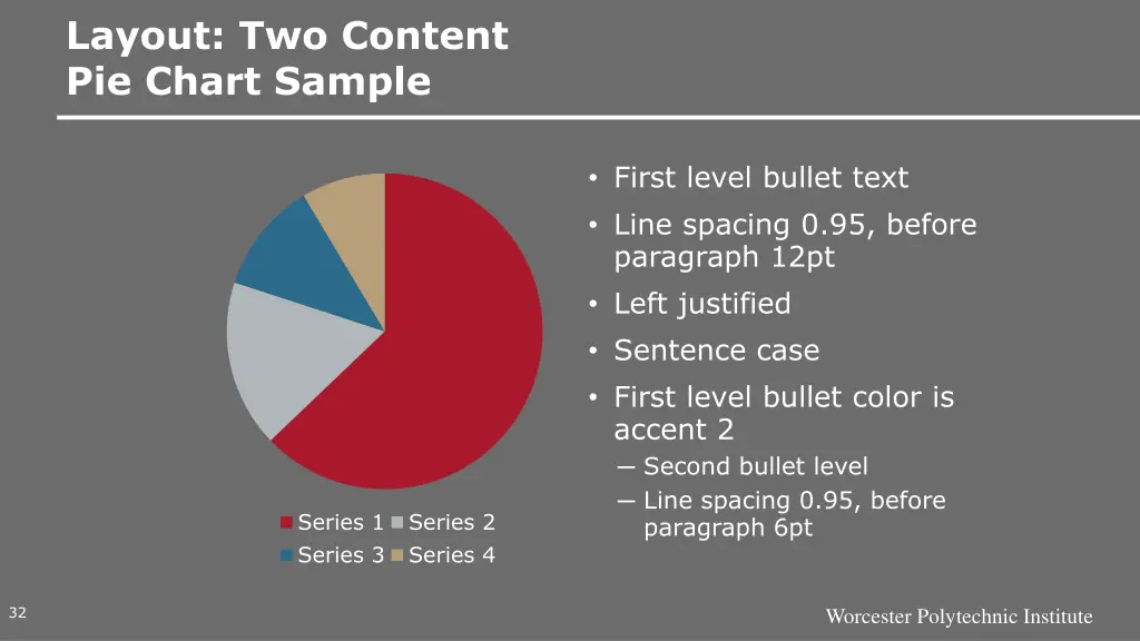 layout two content pie chart sample 1