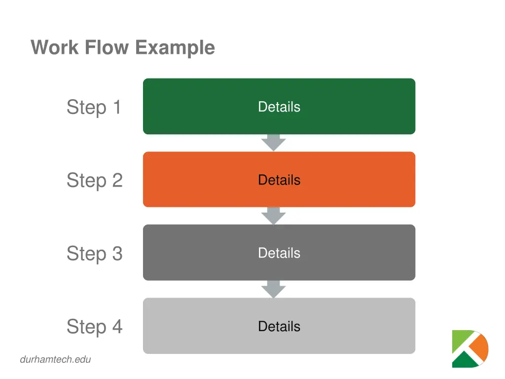 work flow example