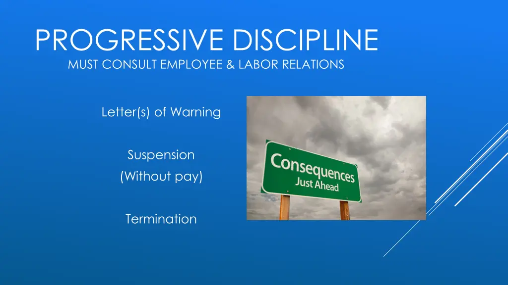 progressive discipline must consult employee