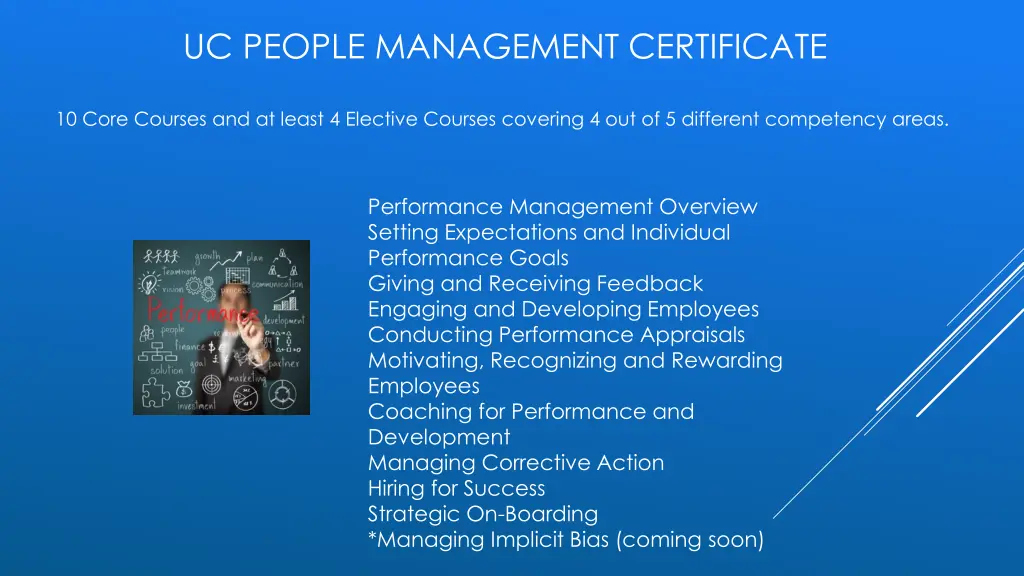 uc people management certificate