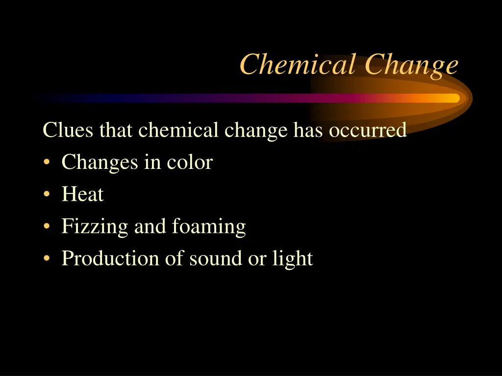 chemical change 2