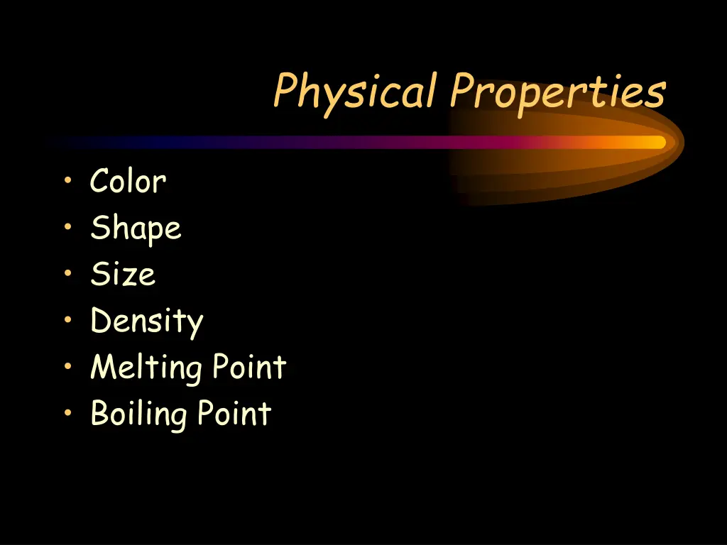 physical properties