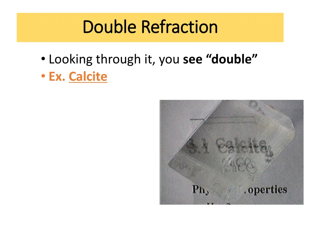 double refraction double refraction