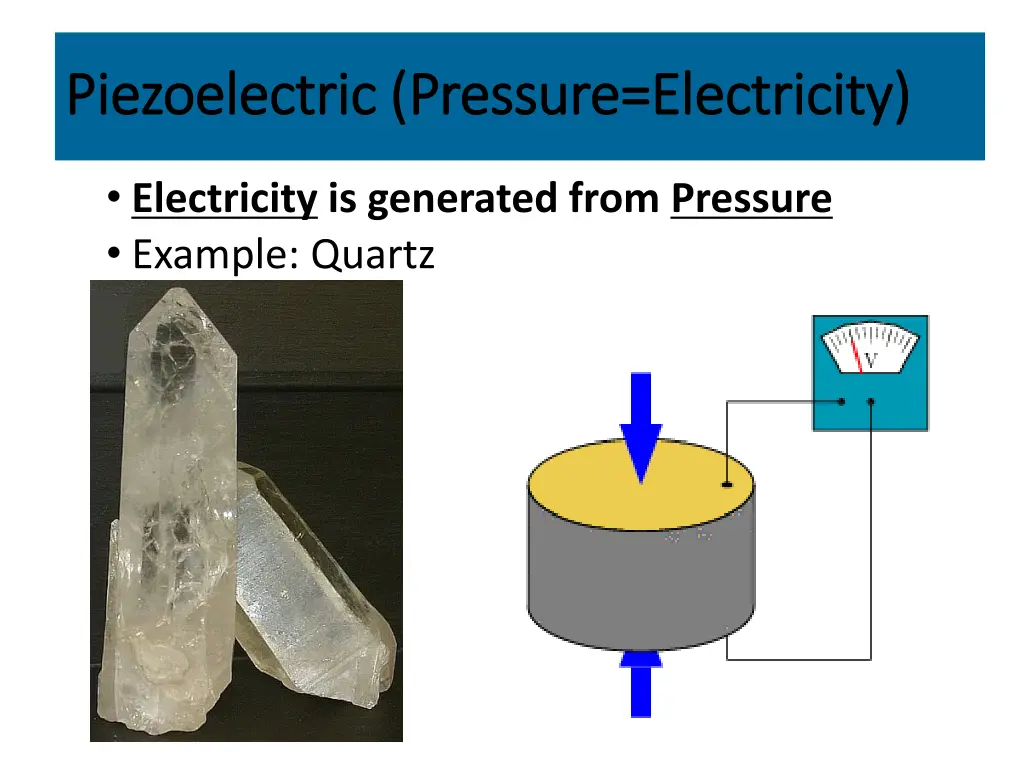 piezoelectric pressure electricity piezoelectric