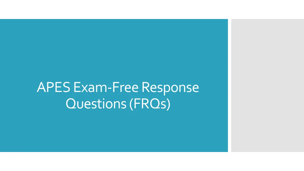 apes exam free response questions frqs