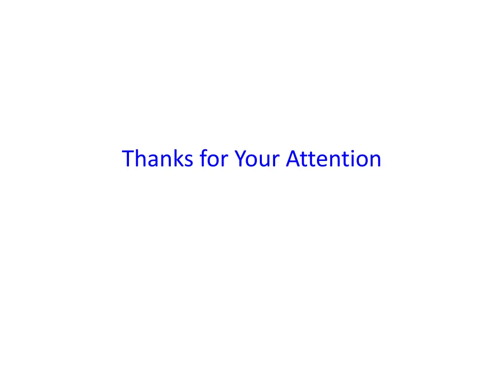 thanks for your attention