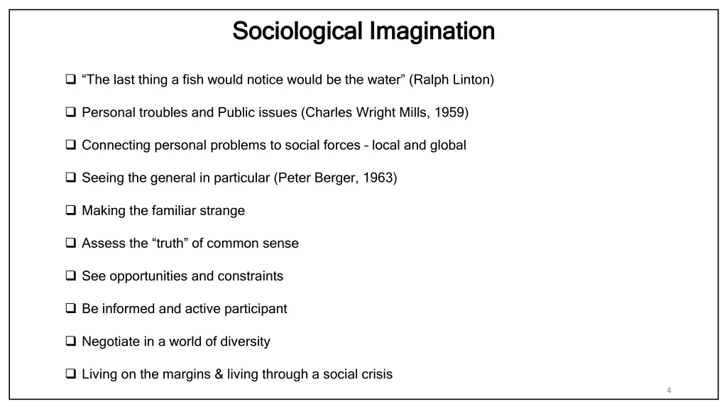 sociological imagination sociological imagination