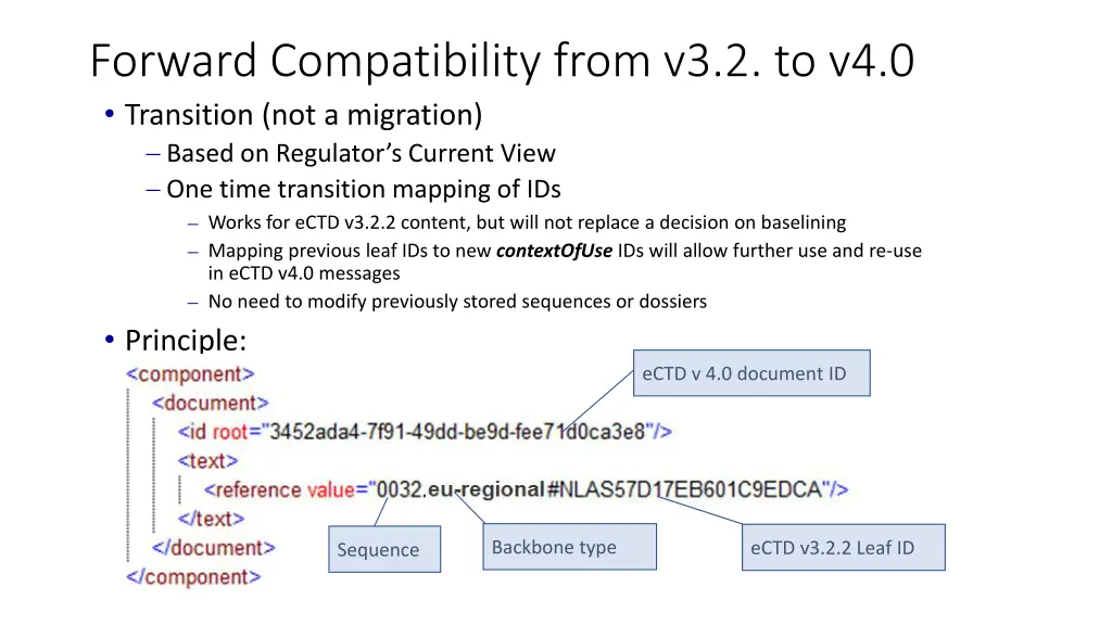 forward compatibility from