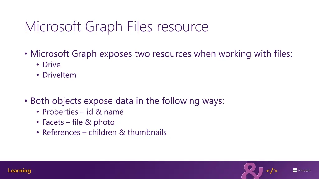 microsoft graph files resource