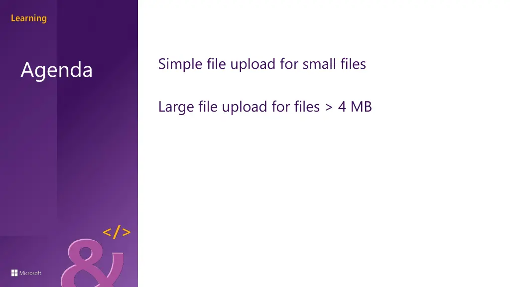 simple file upload for small files