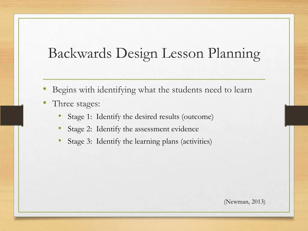 backwards design lesson planning 1