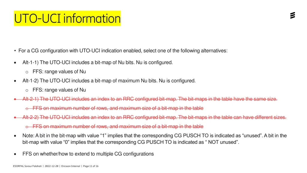 uto uci information