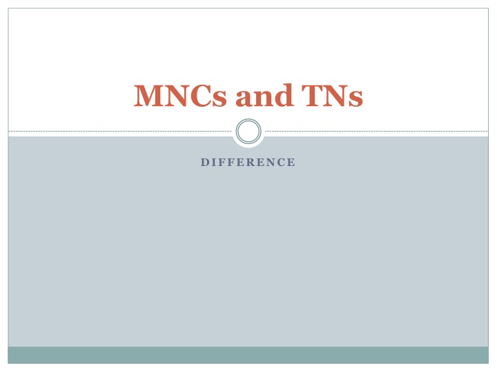 mncs and tns