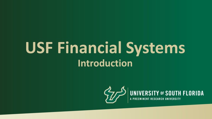 usf financial systems introduction