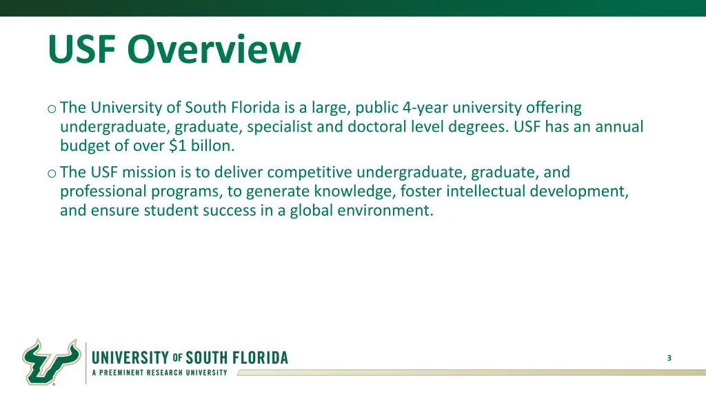 usf overview