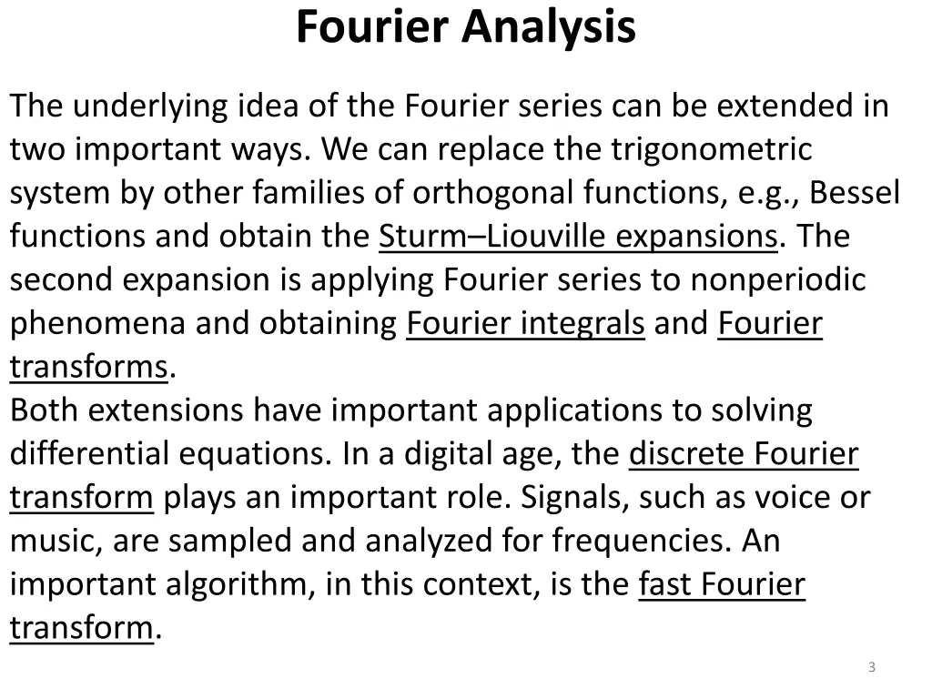 fourier analysis 2