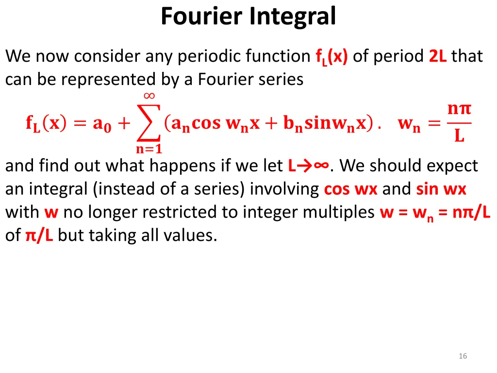 fourier integral 1