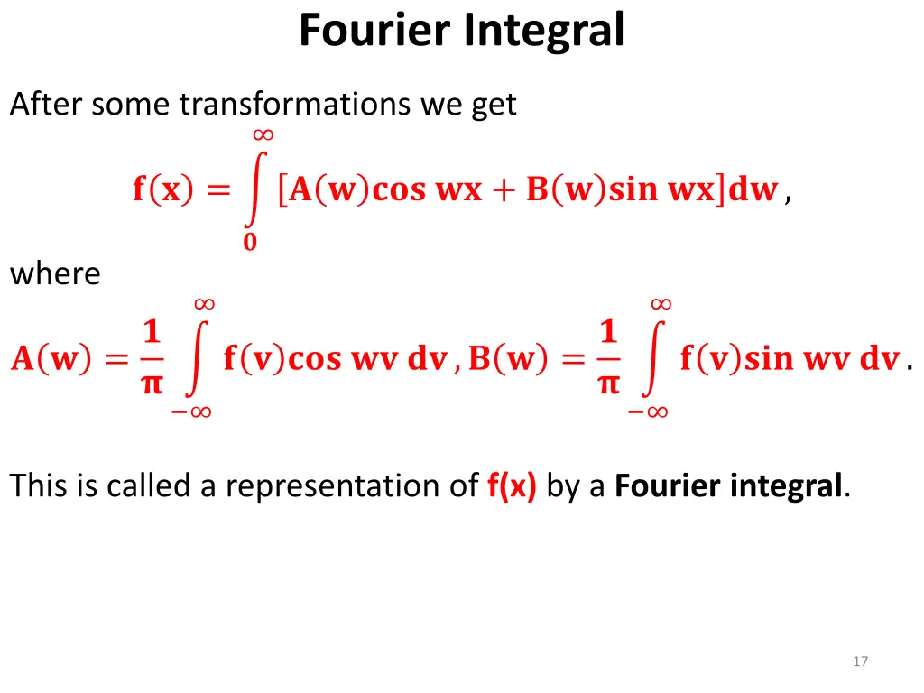 fourier integral 2