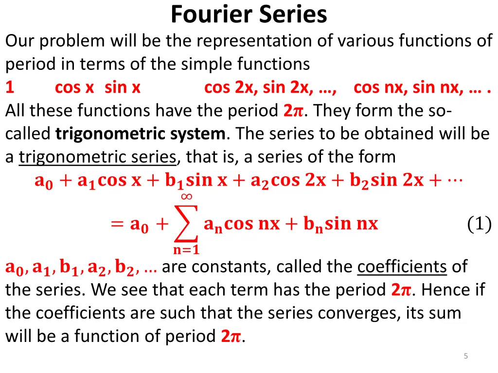 fourier series 1