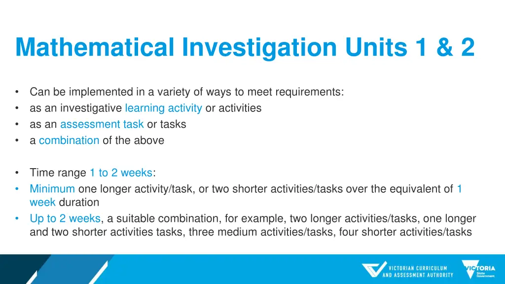 mathematical investigation units 1 2 2