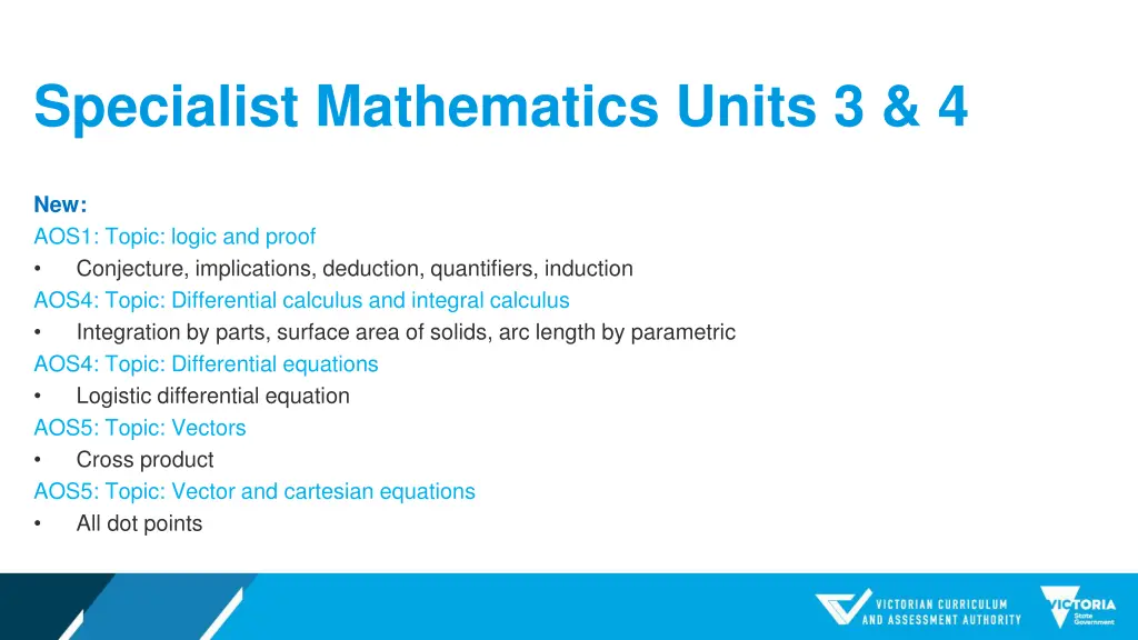 specialist mathematics units 3 4 1