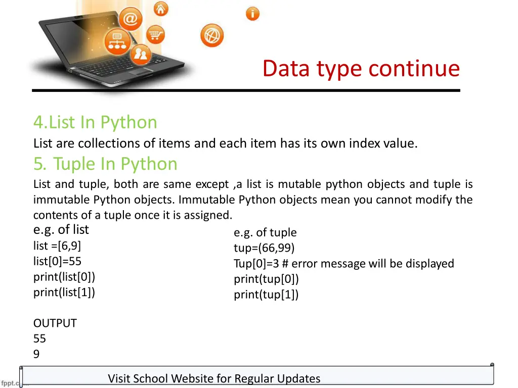 data type continue 10