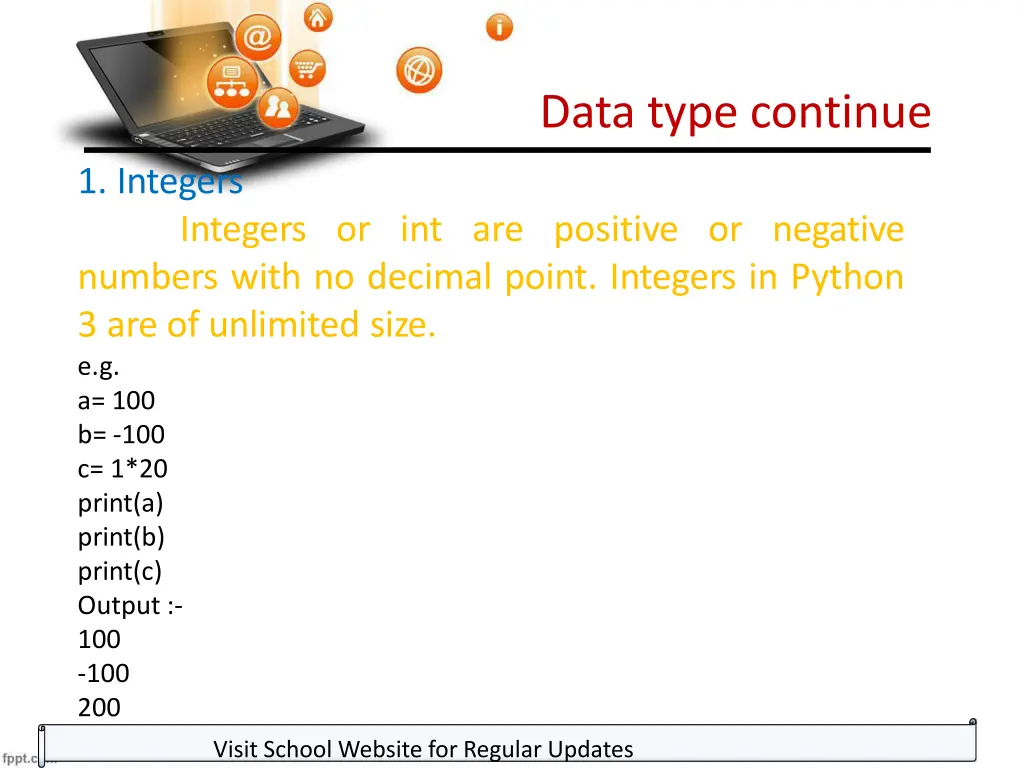 data type continue 2