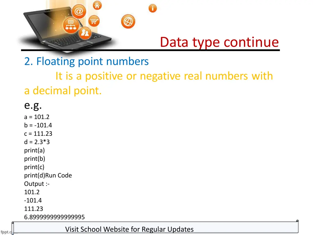 data type continue 4