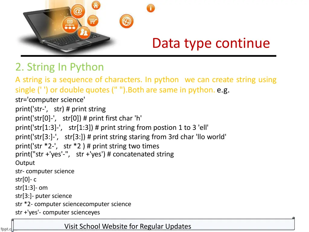 data type continue 7