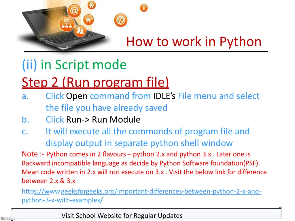 how to work in python 4