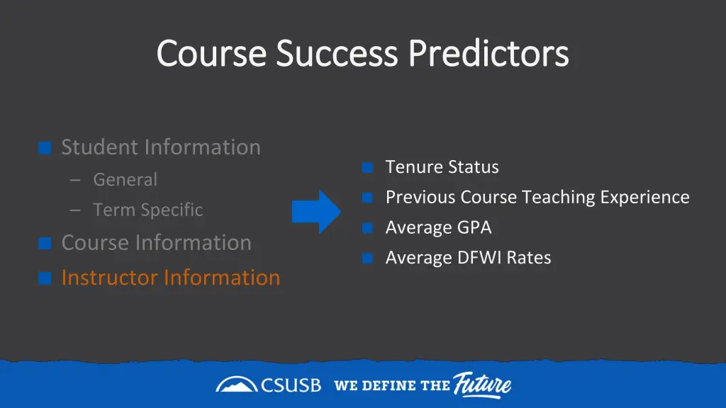 course success predictors course success 3