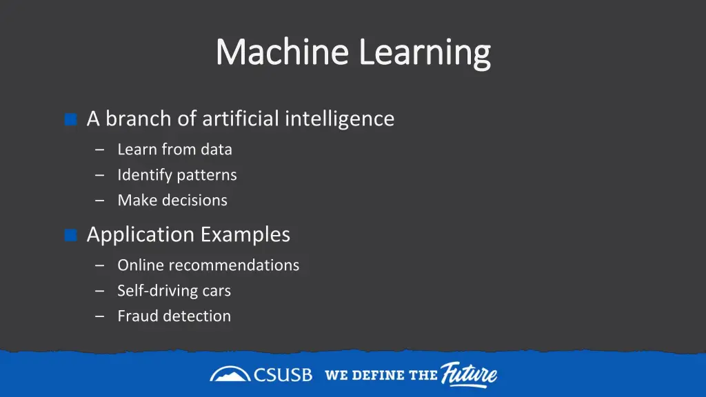 machine learning machine learning