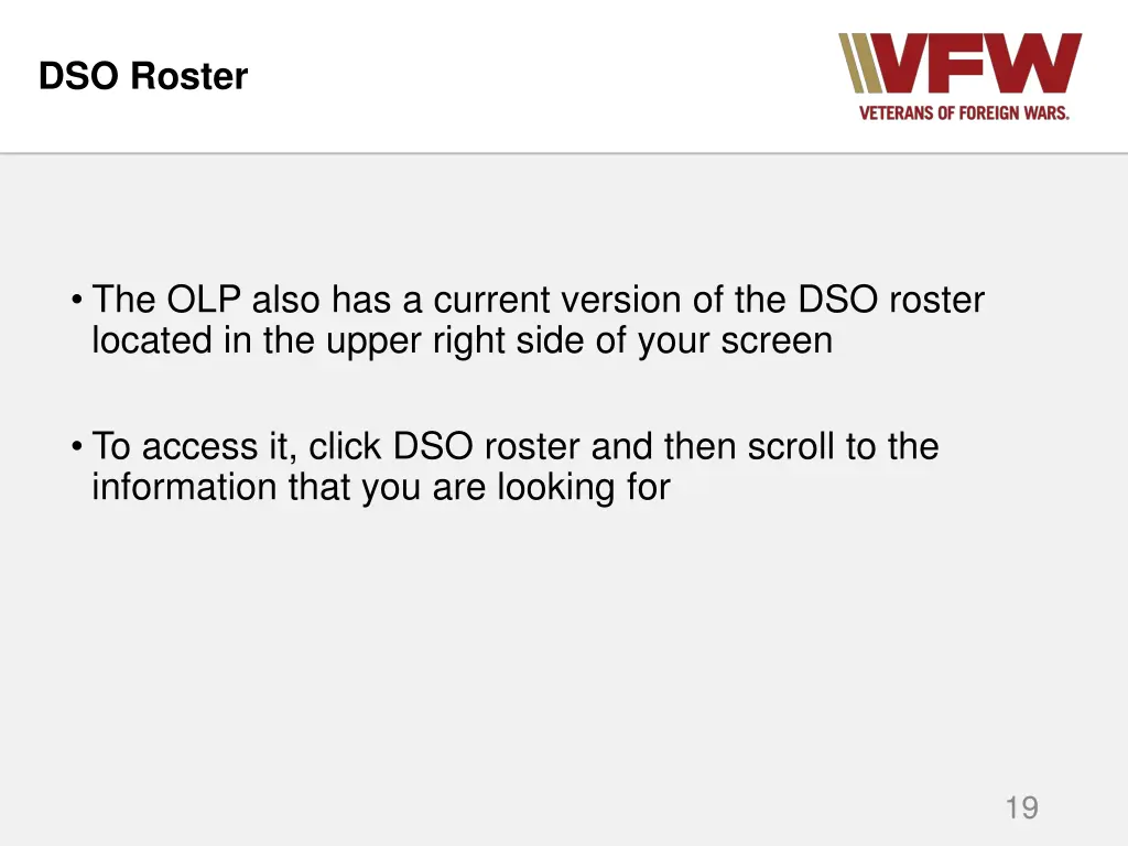 dso roster