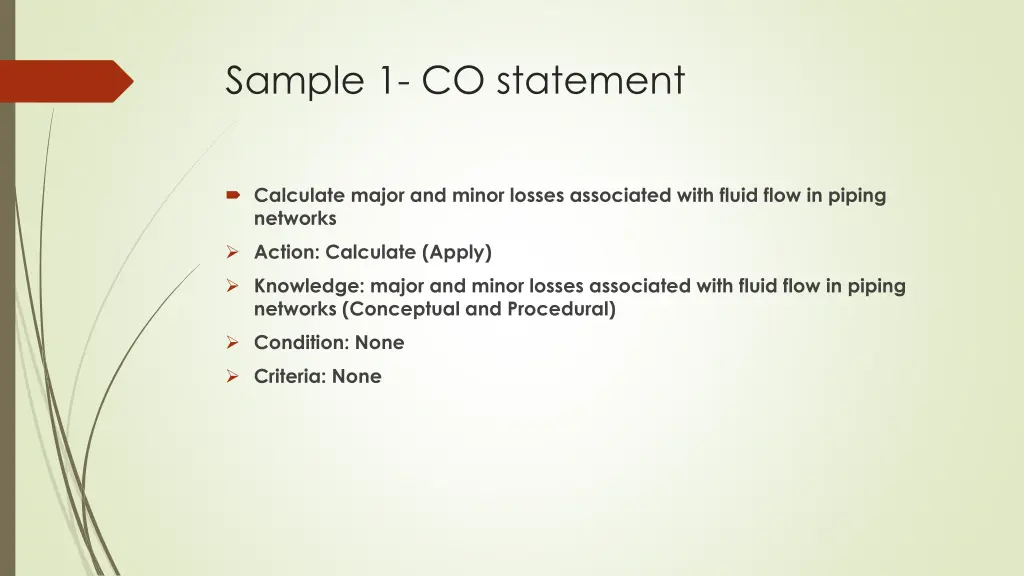 sample 1 co statement