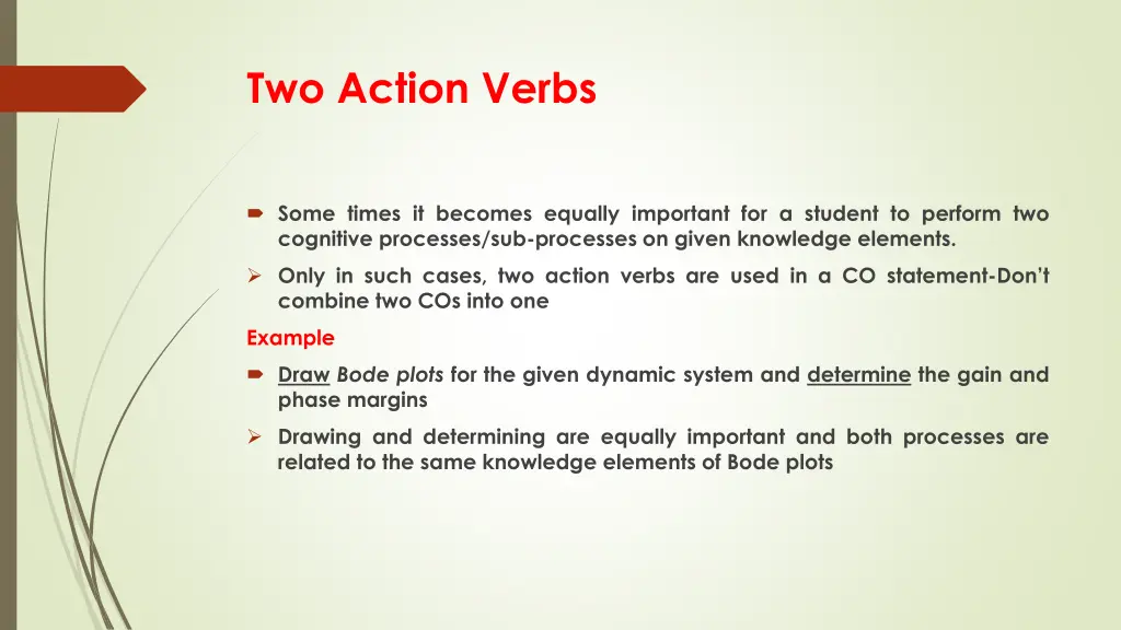 two action verbs