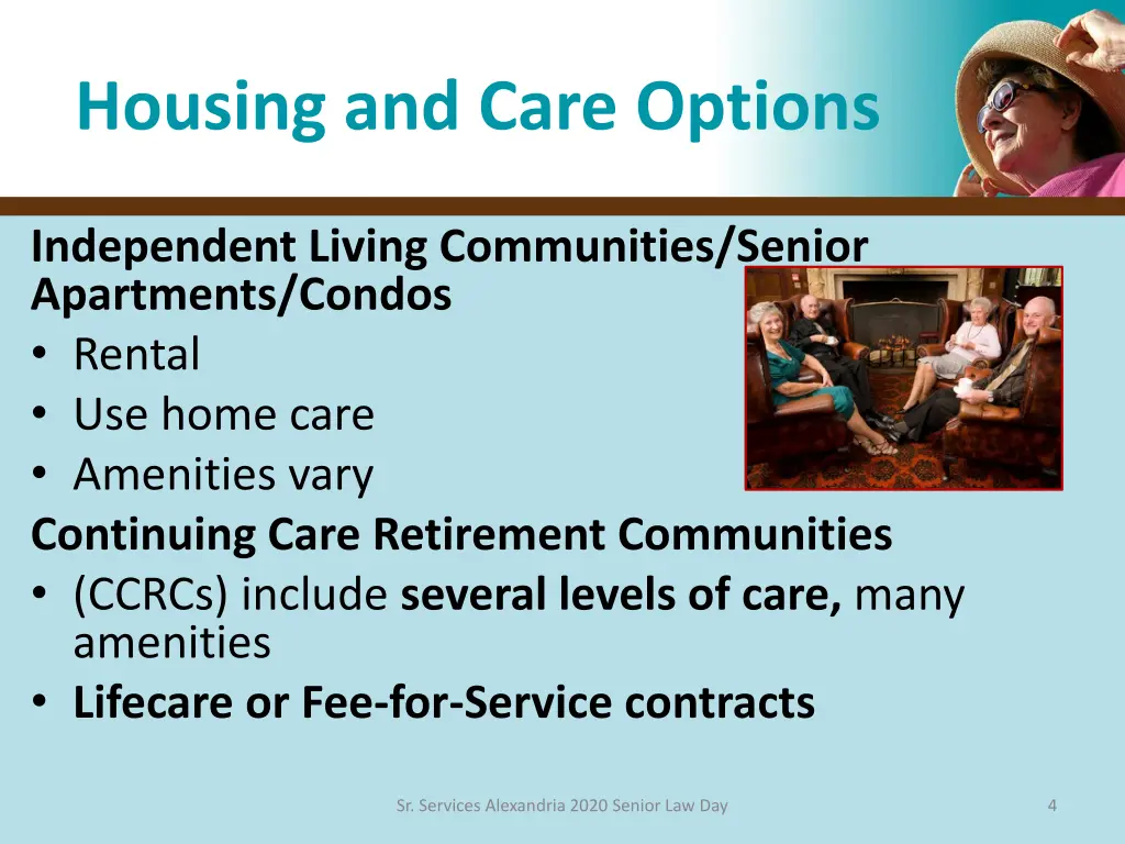 housing and care options