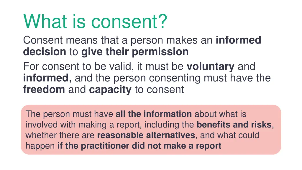 what is consent consent means that a person makes 1