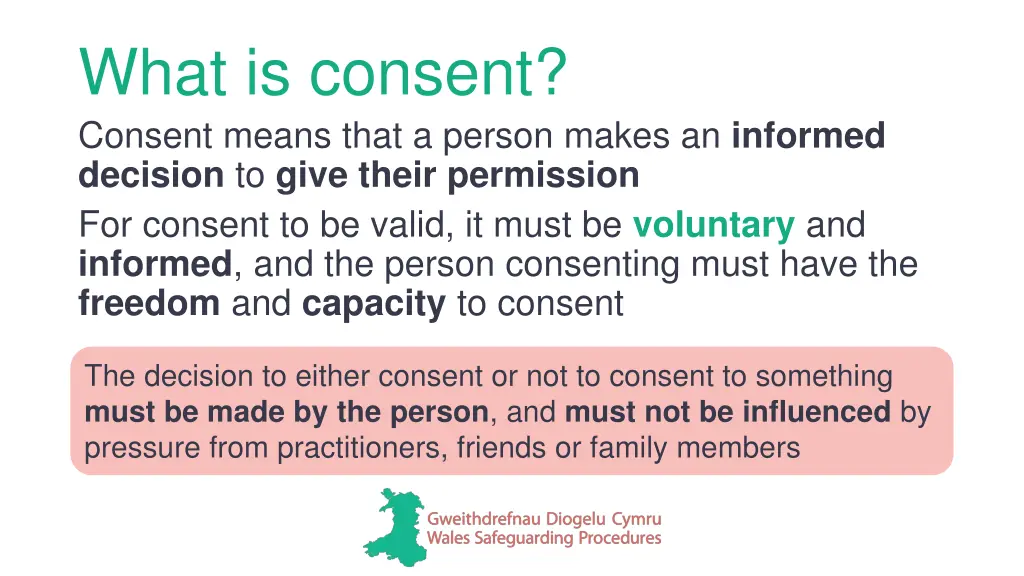 what is consent consent means that a person makes